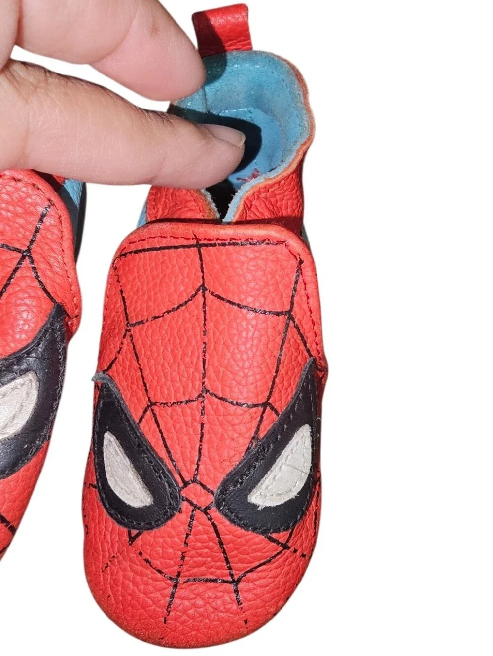 Robeez Spider-Man Soft Red and Light Blue Baby Slippers